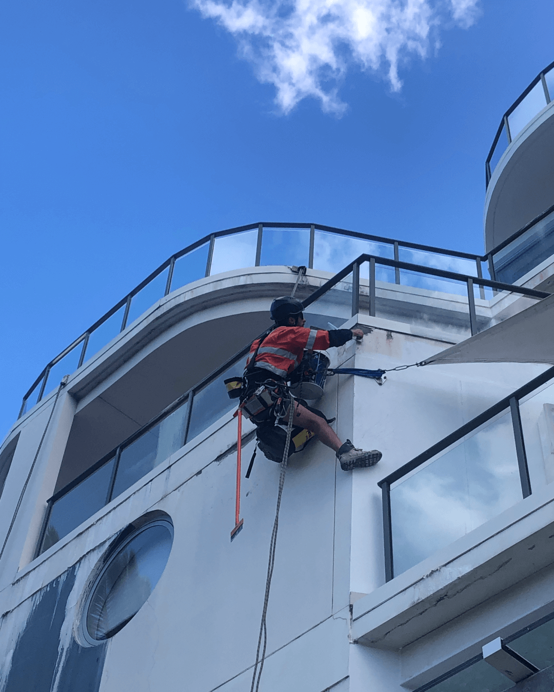 View of Rope Access Building Maintenance | High-Rise Expertise by SAS Projects